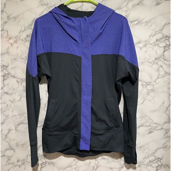 adidas Jackets & Blazers - Adidas - Women's Medium Graphite & Purple Athletic Jacket